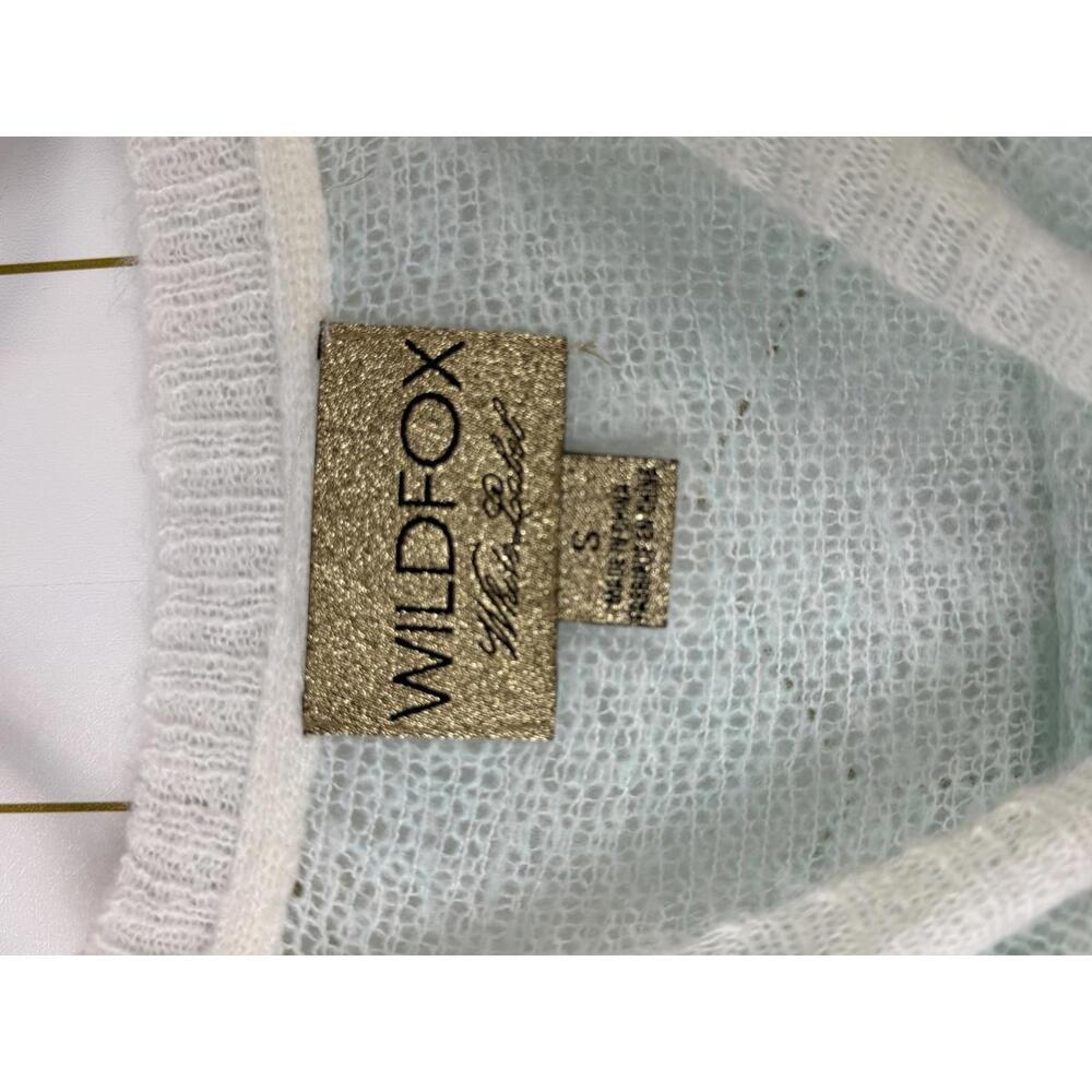 WildFox White Label Blue and Cream Checked Lightweight Pullover - Size - Small - Picture 4 of 5